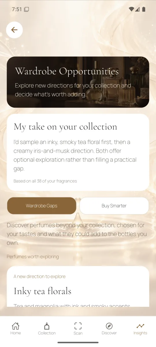 Wardrobe Opportunities with Wardrobe Gaps and Buy Smarter in the latest Evodia app preview